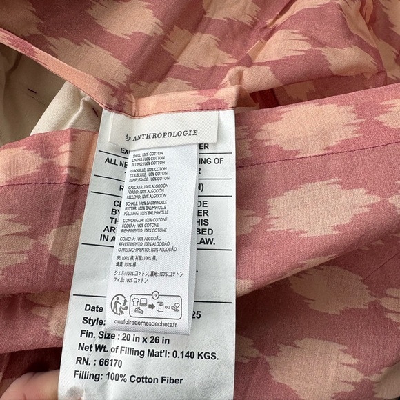 NWOT Anthropologie Iluka Cotton Printed Floral Shams, Set of 2 Standard Shams - Picture 5 of 12